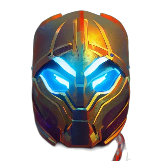 mask, robot, face, crown transparent PNG cut-out