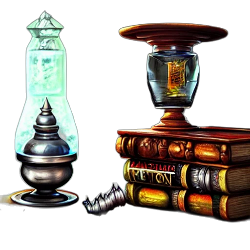 jewelry, furniture, concept art, fantasy art, pixel art, 3d render transparent PNG cut-out