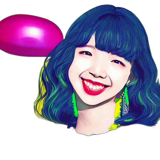 cartoon, photorealistic, watercolor, anime, illustration, caricaturizes, nayeon, twice transparent PNG cut-out