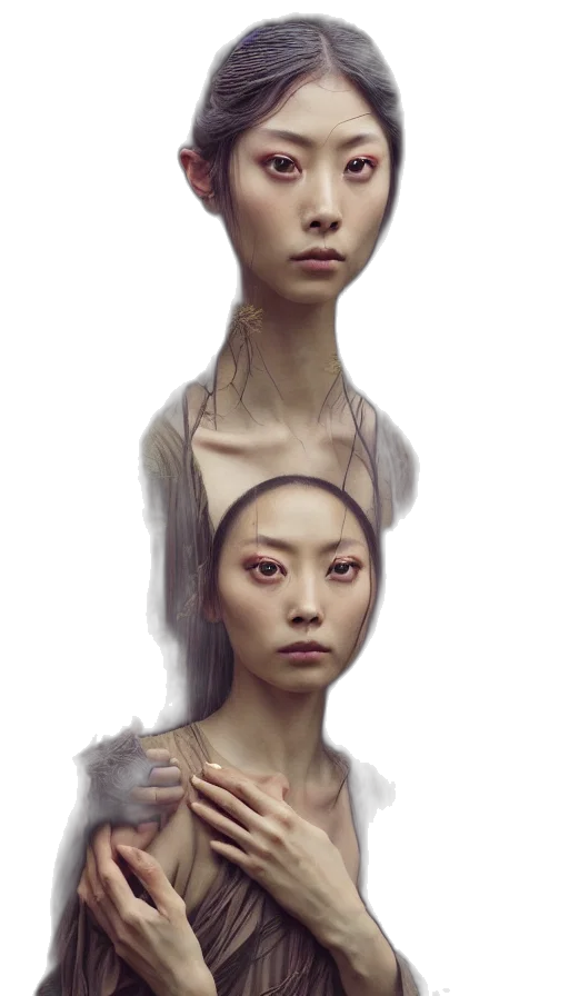 face, creature, mask, crown transparent PNG cut-out