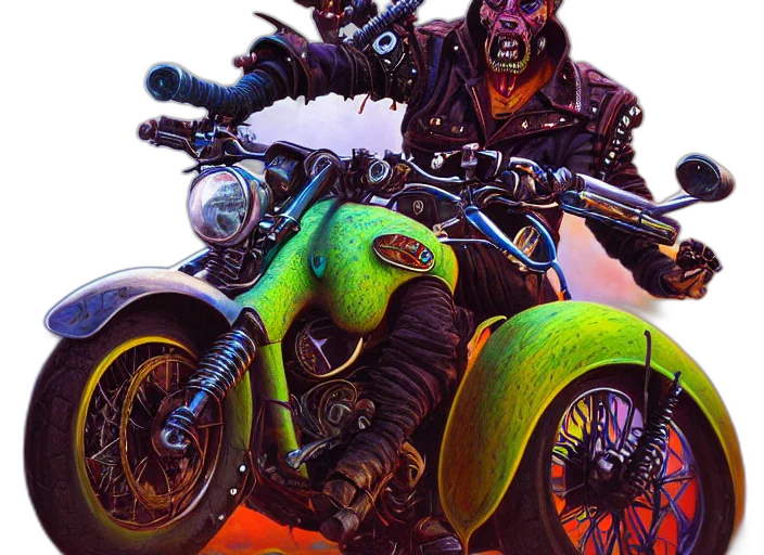 concept art, comic book art, photorealistic, cyberpunk transparent PNG cut-out