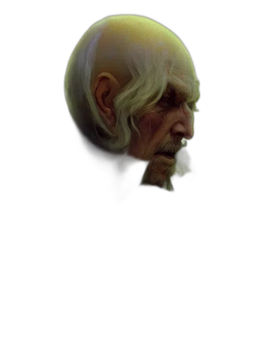 face, mask, hair, creature transparent PNG cut-out