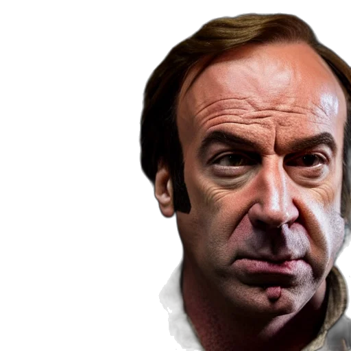 face, jacket, staff, photorealistic, concept art, cartoon, 3d render, saul transparent PNG cut-out