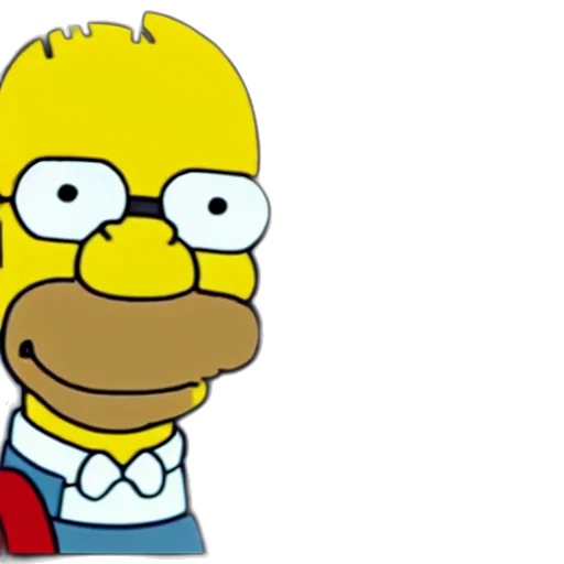 face, cartoon, concept art, patrick, stewart, homer, simpson, mix transparent PNG cut-out