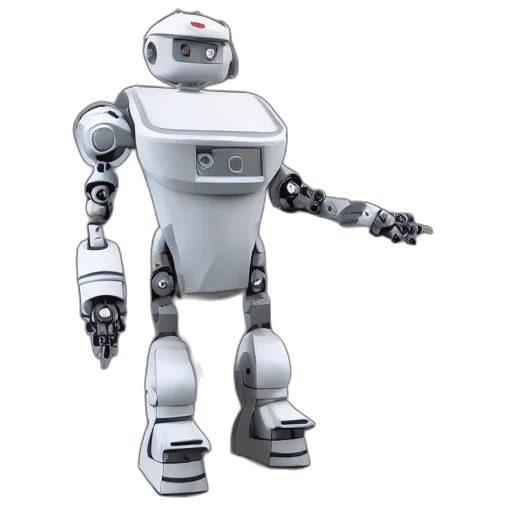robot, 3d render, concept art, game transparent PNG cut-out
