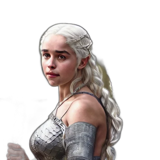 dragon, dress, face, crown transparent PNG cut-out