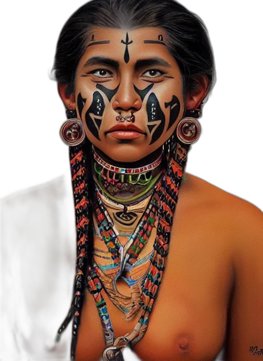 jewelry, mask, face, staff, photorealistic, concept art, oil painting, fantasy art transparent PNG cut-out