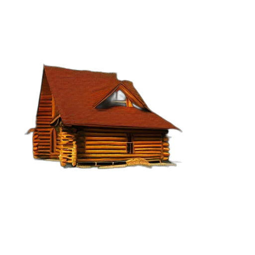 building, furniture, animal, 3d render, concept art, photorealistic, golden, log transparent PNG cut-out