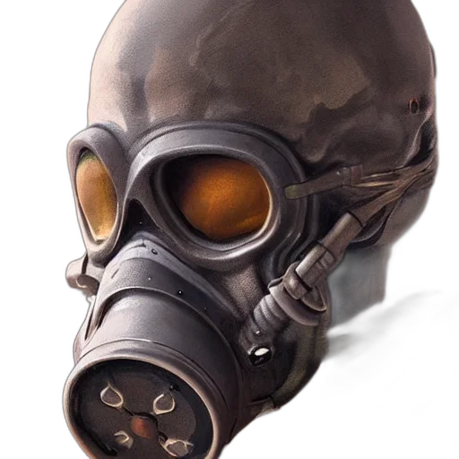 mask, face, robot, concept art transparent PNG cut-out