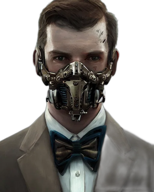 mask, face, robot, concept art transparent PNG cut-out