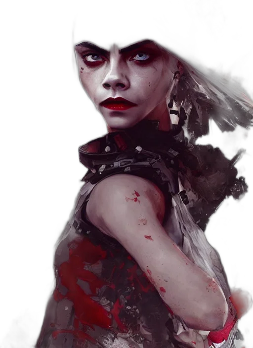 face, fantasy art, concept art, comic book art transparent PNG cut-out