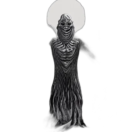 dress, creature, staff, hair transparent PNG cut-out