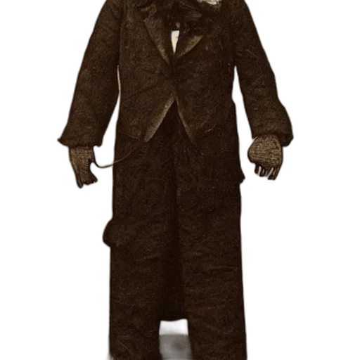 jacket, staff, mask, creature, concept art, 3d render, photorealistic, scp transparent PNG cut-out