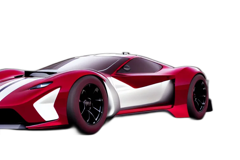 car, concept art, 3d render, photorealistic, cartoon, sports, based, nissan transparent PNG cut-out