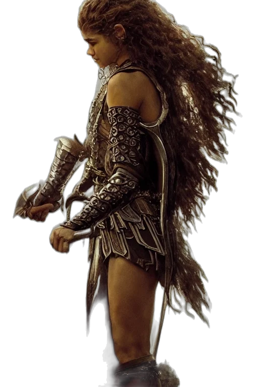 sword, hair, staff, weapon transparent PNG cut-out