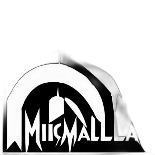 umbrella, 3d render, concept art, pixel art, photorealistic, metallica, logo, black transparent PNG cut-out