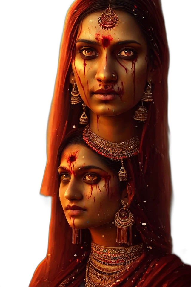 jewelry, face, photorealistic, concept art, fantasy art, oil painting, red, epic transparent PNG cut-out