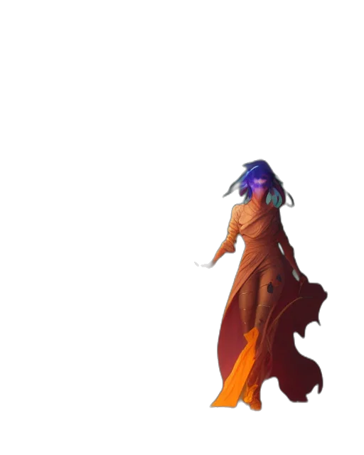 dress, staff, dragon, creature, concept art, pixel art, fantasy art, 3d render transparent PNG cut-out