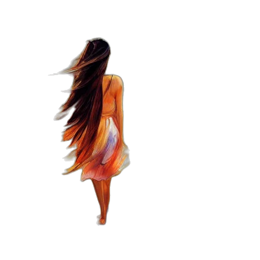 dress, hair, creature, animal, photorealistic, 3d render, pixel art, watercolor transparent PNG cut-out