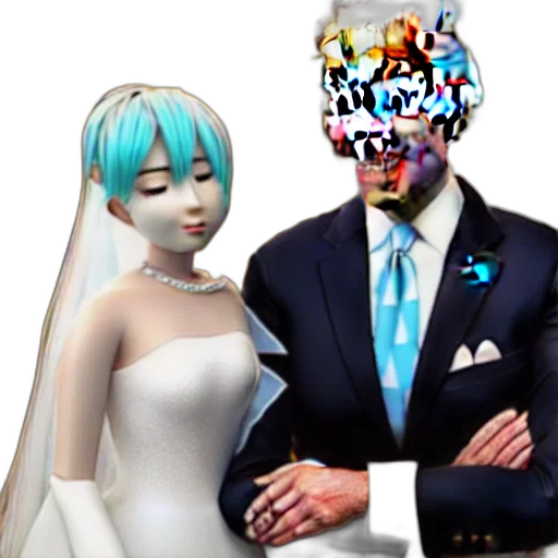 robot, mask, dress, crown, vaporwave, 3d render, cyberpunk, concept art transparent PNG cut-out
