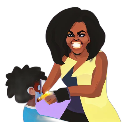 concept art, cartoon, comic book art, michelle transparent PNG cut-out
