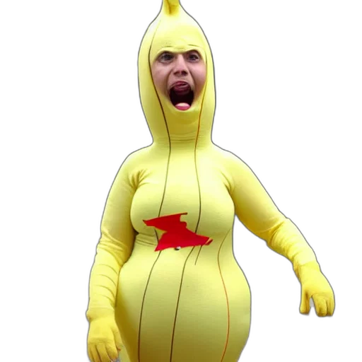 creature, animal, dress, concept art, 3d render, mom, banana, suit transparent PNG cut-out