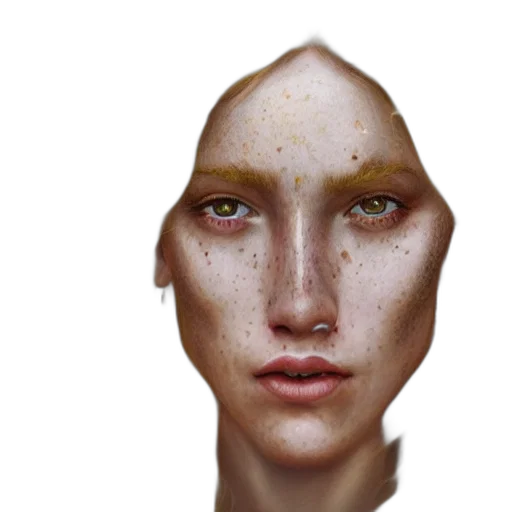 face, mask, robot, creature, photorealistic, 3d render, concept art, fantasy art transparent PNG cut-out