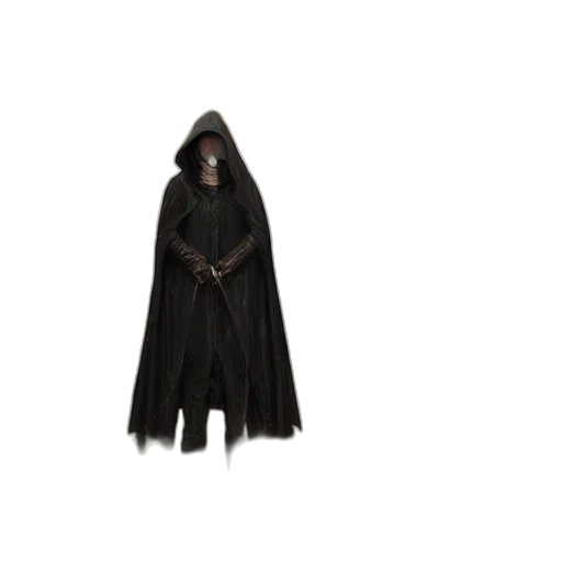 jacket, staff, mask, creature transparent PNG cut-out