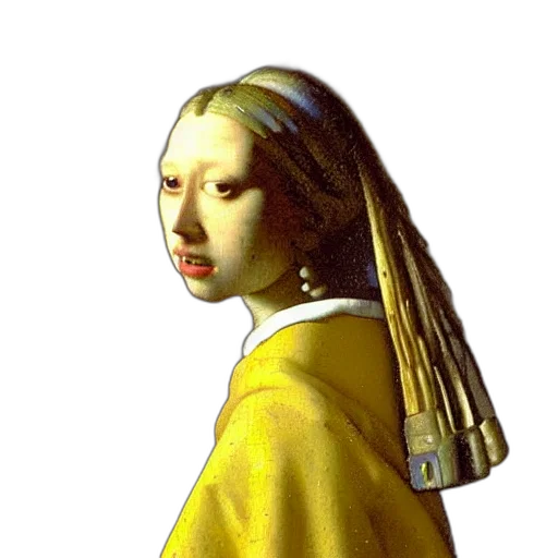 face, mask, hair, staff, oil painting, photorealistic, concept art, fantasy art transparent PNG cut-out
