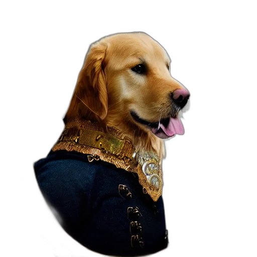 crown, jacket, staff, animal transparent PNG cut-out