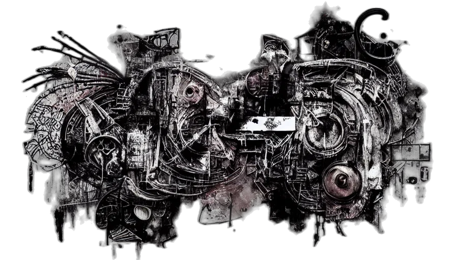 car, robot, weapon, mask, concept art, photorealistic, comic book art, cyberpunk transparent PNG cut-out