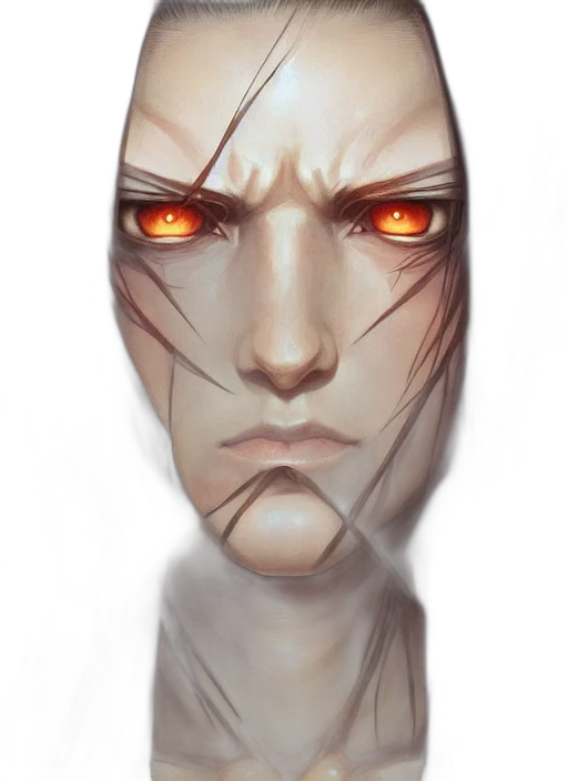 face, mask, robot, creature transparent PNG cut-out