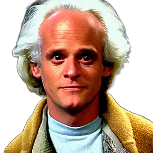 face, jacket, hair, staff, photorealistic, doctor, emmett, brown transparent PNG cut-out