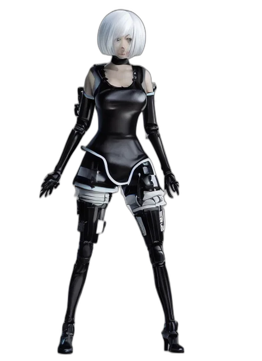 robot, concept art, 3d render, cyberpunk transparent PNG cut-out
