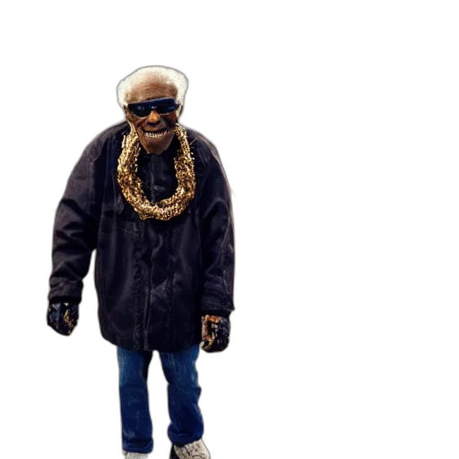 jacket, 3d render, concept art, far, shot, year, old, black transparent PNG cut-out
