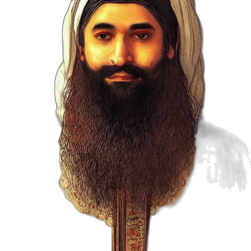 staff, face, hair, hat transparent PNG cut-out