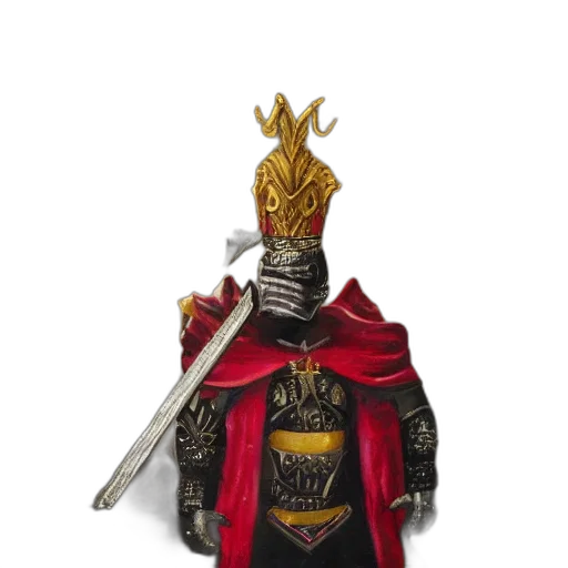 crown, staff, sword, mask, concept art, fantasy art, 3d render, pixel art transparent PNG cut-out