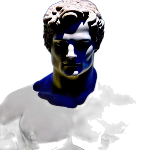 face, mask, vaporwave, 3d render transparent PNG cut-out