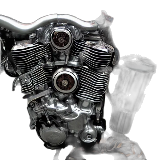 robot, 3d render, photorealistic, concept art, human, anatomical, harley, davidson transparent PNG cut-out