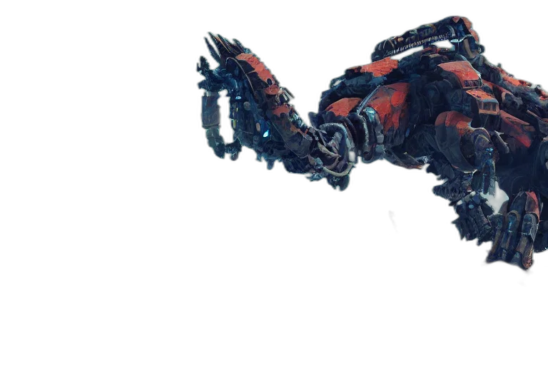 robot, weapon, dragon, creature, concept art, 3d render, fantasy art, pixel art transparent PNG cut-out