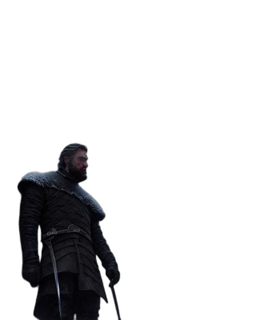 sword, weapon, staff, jacket, concept art, 3d render, pixel art, fantasy art transparent PNG cut-out