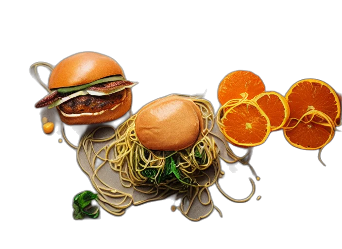 food, jewelry, 3d render, photorealistic transparent PNG cut-out