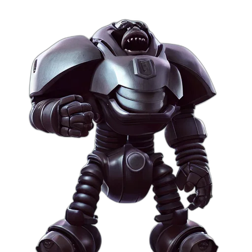 robot, 3d render, concept art, portrait transparent PNG cut-out