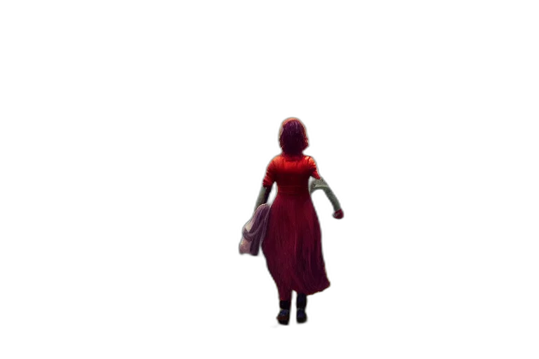 dress, staff, robot, creature, concept art, 3d render, pixel art, fantasy art transparent PNG cut-out
