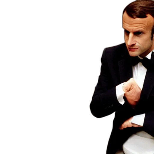 face, macron, american, psycho transparent PNG cut-out