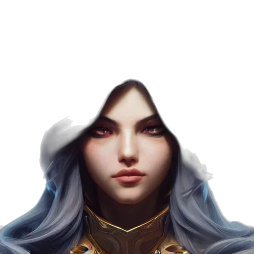 face, crown, mask, staff, fantasy art, concept art, photorealistic, pixel art transparent PNG cut-out