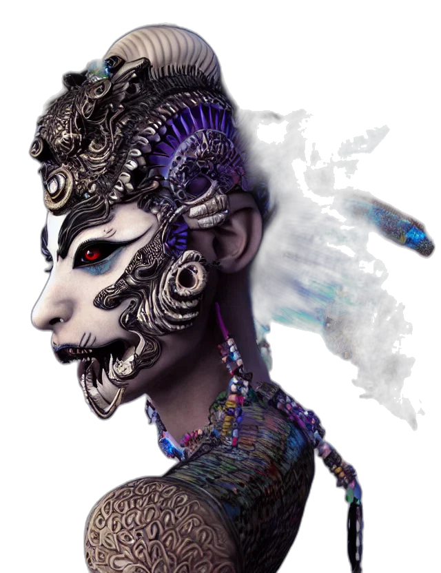 mask, face, robot, creature transparent PNG cut-out