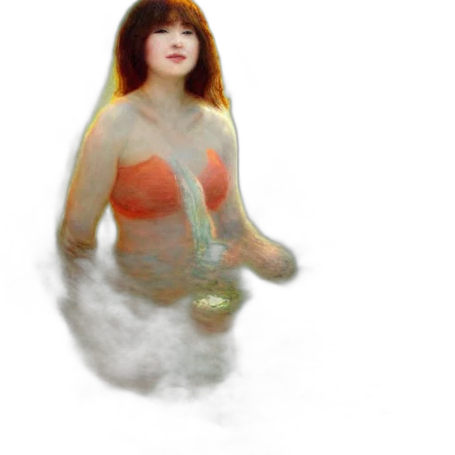 dress, creature, hair, robot transparent PNG cut-out