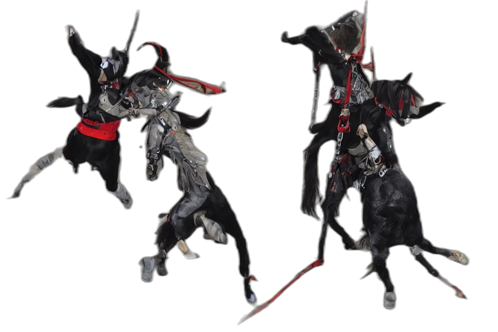 staff, mask, dragon, sword transparent PNG cut-out