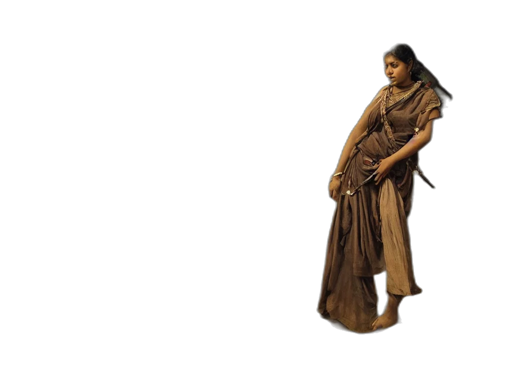 dress, staff, jewelry, weapon, concept art, 3d render, photorealistic, oil painting transparent PNG cut-out